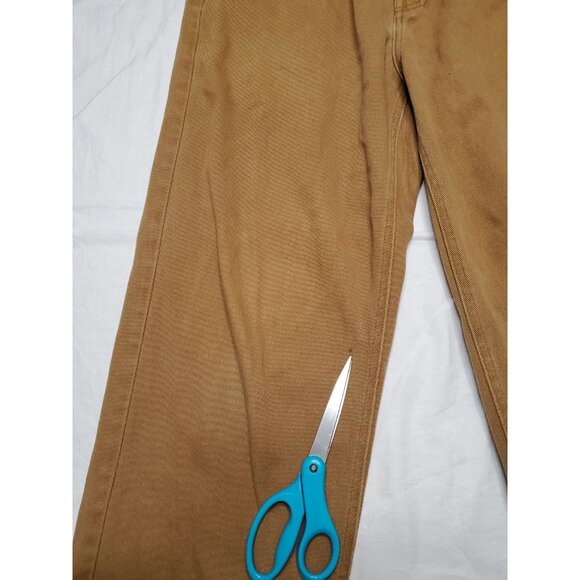 Empyre Relax Baggy Jeans Men’s 32x29 Brown Y2K Skater Pants Embroidered - Picture 4 of 16
